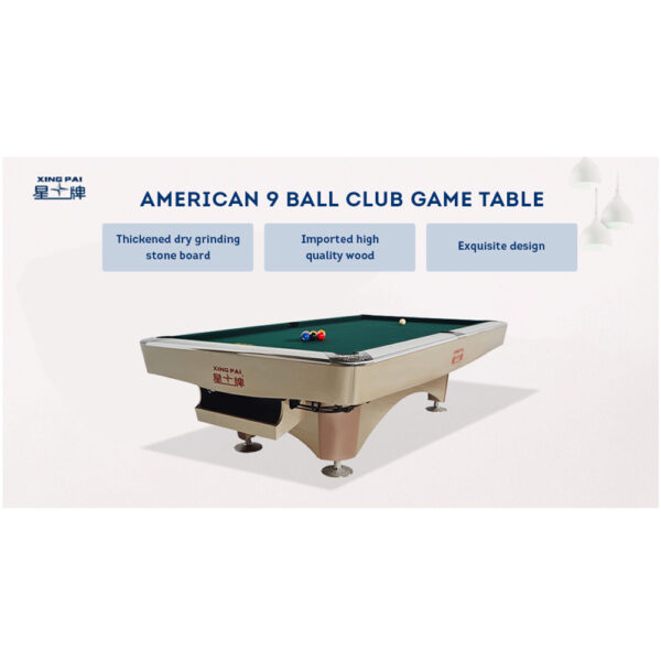 Xingpai American Pool Table XW138 Fancy Nine Ball Pool Table Economical Pool Table - Image 5