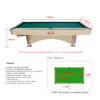 Xingpai American Pool Table XW138 Fancy Nine Ball Pool Table Economical Pool Table - Image 7