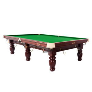Xingpai 10FT Slate British Snooker Table Billiard Table – Mahogany & Green