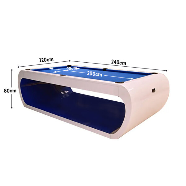 Xingpai XW7A 7FT Slate Pool Billiard Table Solid Wood – White & Blue - Image 3
