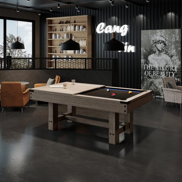 8FT 3IN1 Pool Table - Australian Legend | LED Light - Image 2