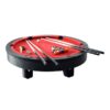 Mace 4-player Round Shape 36″ Pool Table Black Frame Red Felt - Image 3