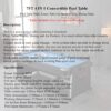 7FT 4IN1 Convertible Pool Table Green - Image 3