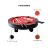 Mace 4-player Round Shape 36″ Pool Table Black Frame Red Felt - Image 5