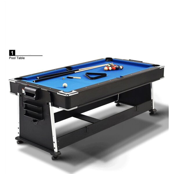 7FT 4IN1 Convertible Pool Table Green - Image 7