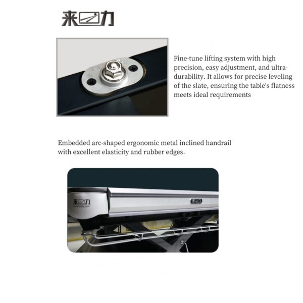 LAILI SHANYAN 9FT Professional Slate Pool Table - Image 7
