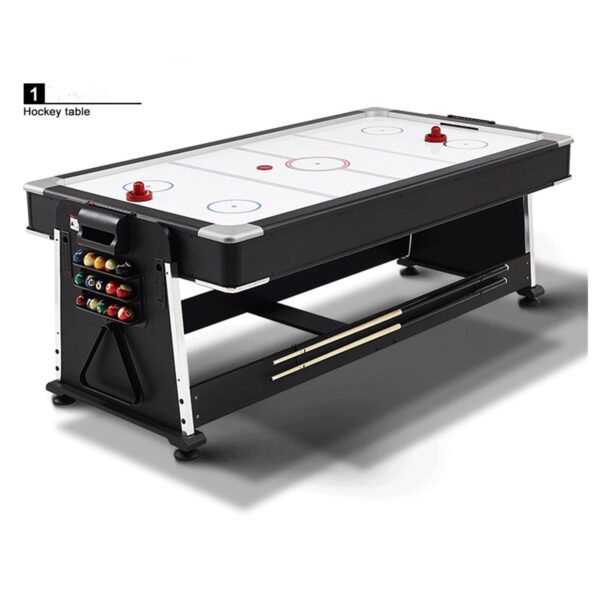 7FT 4IN1 Convertible Pool Table Green - Image 8