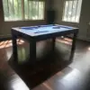 MACE 7FT MDF 4-IN-1 Convertible Multi-function Table Free Accessories Air Hockey/ Billiards Table/ Dining Table/ Table Tennis Table - Black&Blue - Image 12