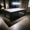 MACE 7FT MDF 4-IN-1 Convertible Multi-function Table Free Accessories Air Hockey/ Billiards Table/ Dining Table/ Table Tennis Table - Black&Blue - Image 11