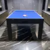 MACE 7FT MDF 4-IN-1 Convertible Multi-function Table Free Accessories Air Hockey/ Billiards Table/ Dining Table/ Table Tennis Table - Black&Blue - Image 9