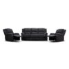 OFFO Captain 7 Seater Corner Modular Rhino Suede Electric Recliner Lounge Latte - Image 24
