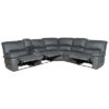 Vernon Rhino Fabric Modular Corner Recliner Sofa – 4-Seater Jet (Dark Grey) - Image 2
