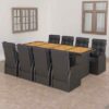 Outdoor Dining Set with Cushions Furniture Multi Colours 11/7/9 Piece - Image 2