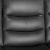3+1+1 Seater Recliner Sofa In Faux Leather Lounge Couch in Black - Image 2