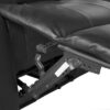 3+1+1 Seater Recliner Sofa In Faux Leather Lounge Couch in Black - Image 3