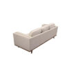 3+2+1 Seater Sofa Beige Fabric Lounge Set for Living Room Couch with Wooden Frame - Image 4