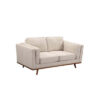3+2+1 Seater Sofa Beige Fabric Lounge Set for Living Room Couch with Wooden Frame - Image 5