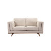 3+2+1 Seater Sofa Beige Fabric Lounge Set for Living Room Couch with Wooden Frame - Image 6