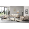 3+2+1 Seater Sofa Beige Fabric Lounge Set for Living Room Couch with Wooden Frame - Image 8