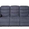 Esmeralda Grey Fabric 3-Piece Recliner Lounge Set/Sofa Set 3 + 1 + 1 - Image 2
