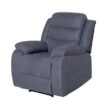 Esmeralda Grey Fabric 3-Piece Recliner Lounge Set/Sofa Set 3 + 1 + 1 - Image 3