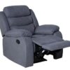 Esmeralda Grey Fabric 3-Piece Recliner Lounge Set/Sofa Set 3 + 1 + 1 - Image 4