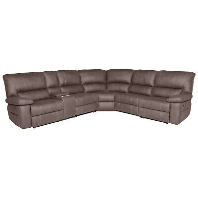 VERNON Rhino Fabric Modular Corner Recliner Sofa