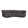 VERNON Rhino Fabric Modular Corner Recliner Sofa Settee Couch 4-Seater Coffee - Image 3