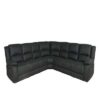 OFFO Captain 7 Seater Corner Modular Rhino Suede Electric Recliner Lounge Latte - Image 5