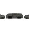 OFFO Captain 7 Seater Corner Modular Rhino Suede Electric Recliner Lounge Latte - Image 7