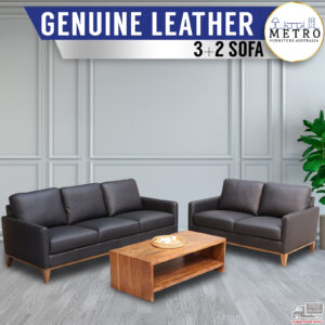 Modern 2, 3 & 3+2 Seater Genuine Leather Sofa Set Lounge Couch Black, Grey, Tan