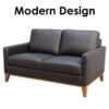 Modern 2, 3 & 3+2 Seater Genuine Leather Sofa Set Lounge Couch Black, Grey, Tan - Image 3