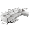 Recliner Leather Couch Lounge with Chaise Adjustable Headrest Sofa 2 or 3 seater - Image 5