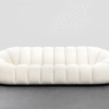Boucle Upholstery Velvet Arm Lounge