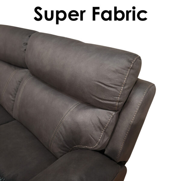 Modern Super Fabric Corner Electric Recliners Sofa Couch Sectional Suite Lounge - Image 4