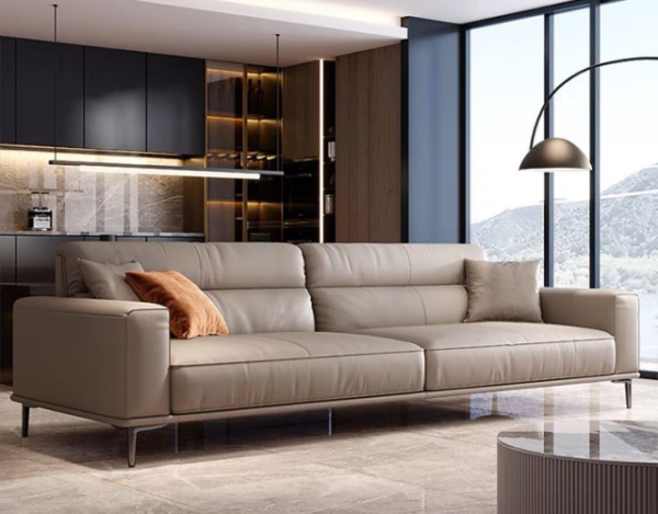 Gorgeous & Comfortable! 100% Genuine Leather Sofa Lounge