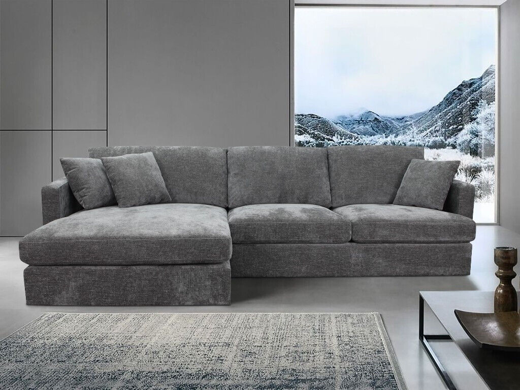 Great Buy! ASQUITH 2 Seater Fabric Sofa with LHF Chaise
