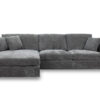 ASQUITH 2 Seater Fabric Lounge Sofa with LHF Chaise – Licorice - Image 2