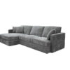 ASQUITH 2 Seater Fabric Lounge Sofa with LHF Chaise – Licorice - Image 3