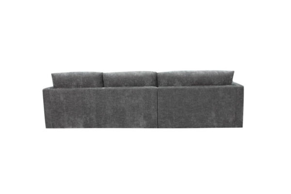 ASQUITH 2 Seater Fabric Lounge Sofa with LHF Chaise – Licorice - Image 5