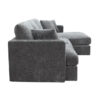 ASQUITH 2 Seater Fabric Lounge Sofa with RHF Chaise – Licorice - Image 3
