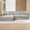 ASQUITH 2 Seater Fabric Lounge Sofa with LHF Chaise