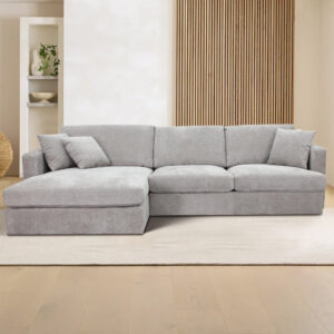 ASQUITH 2 Seater Fabric Lounge Sofa with LHF Chaise