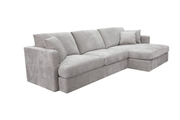 ASQUITH 2 Seater Fabric Lounge Sofa with RHF Chaise – Slate - Image 3