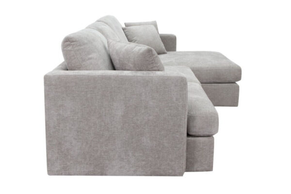 ASQUITH 2 Seater Fabric Lounge Sofa with RHF Chaise – Slate - Image 5