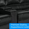 4 Seater Electric Home Theatre Recliner Lounge Cinema Chair Media Room Furniture - Image 9