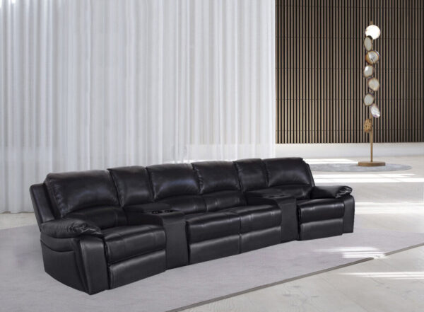 4 Seater Electric Home Theatre Recliner Lounge Cinema Chair Media Room Furniture - Image 11