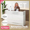 Lauft Reception Office Desk Counter with Cabinet Drawer Front Desk Lobby Table
