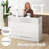 Lauft Reception Office Desk Counter with Cabinet Drawer Front Desk Lobby Table - Image 2