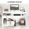 Lauft Reception Office Desk Counter with Cabinet Drawer Front Desk Lobby Table - Image 6